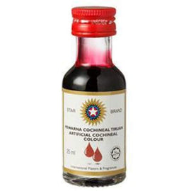 Star brand liquid colour cochineal red 25ml