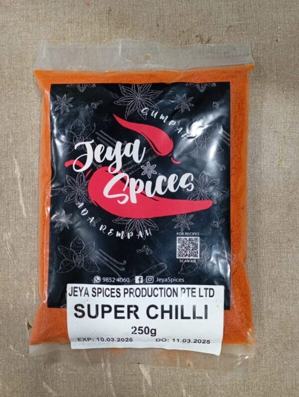 Jeya Spices “Super” Chilli Powder 250g