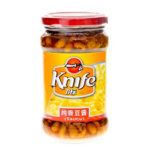 Knife Brand Taucu (Preserved Soybeans) 450g