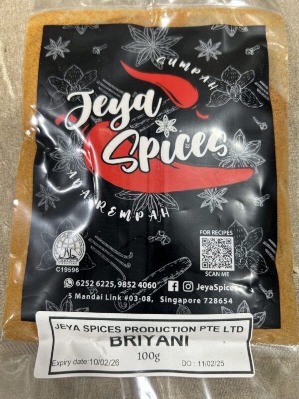 Jeya Spices Briyani Mix 100g